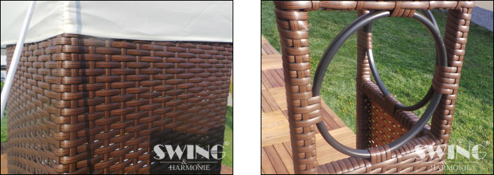 Polyrattan havepavillon 3x4m brun polyrattan havepavilloner og ...