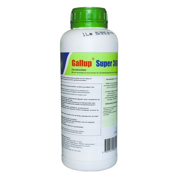 1 liter Glyphosat 360 ukrudtsmiddel - koncentreret - virker som RoundUp